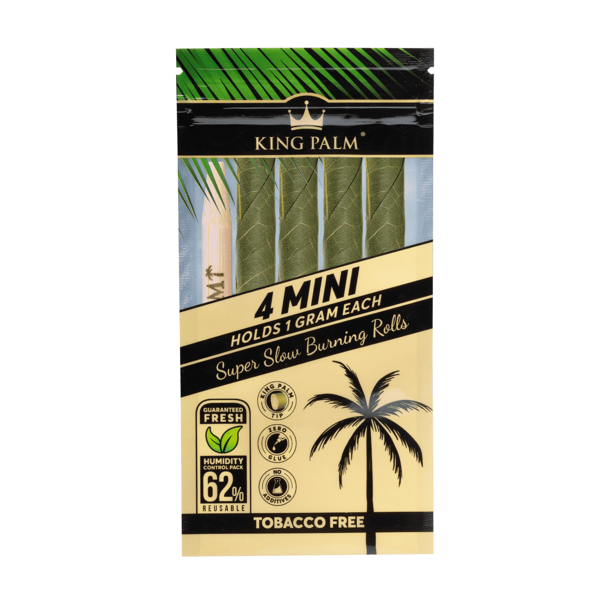 King Palm Pouch 4 Mini Rolls (24/4ct) - Msrp 3.99