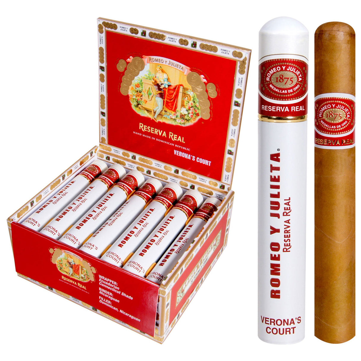 Romeo y Julieta Reserva Real Verona'S Court Tubos 5.5x44 20ct