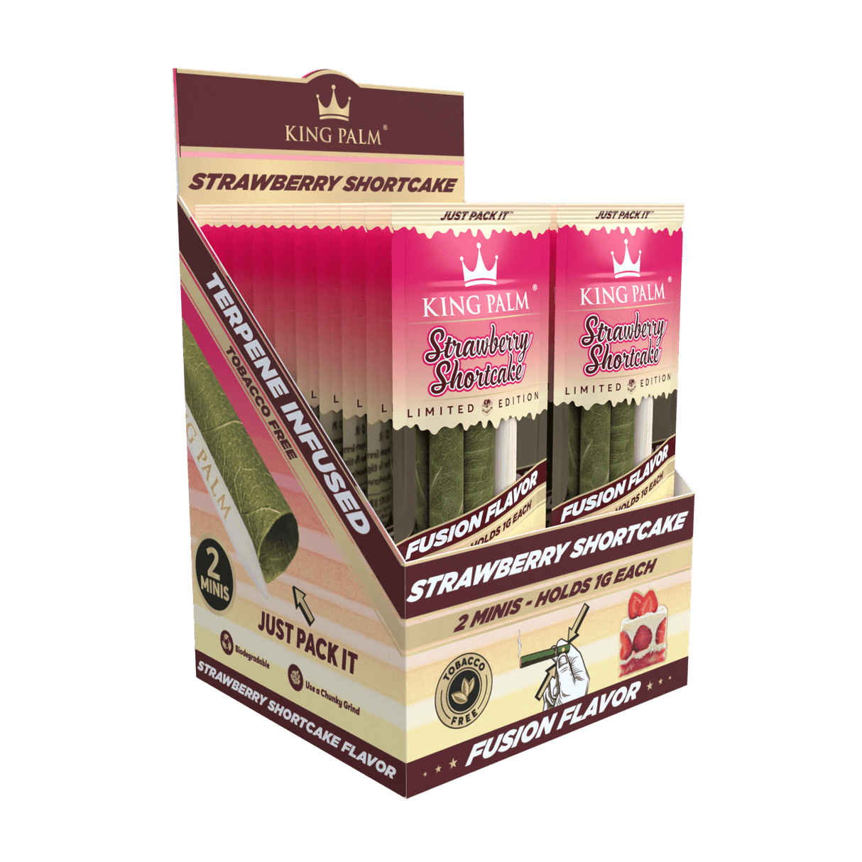 King Palm Mini Strawberry Shortcake 20/2ct