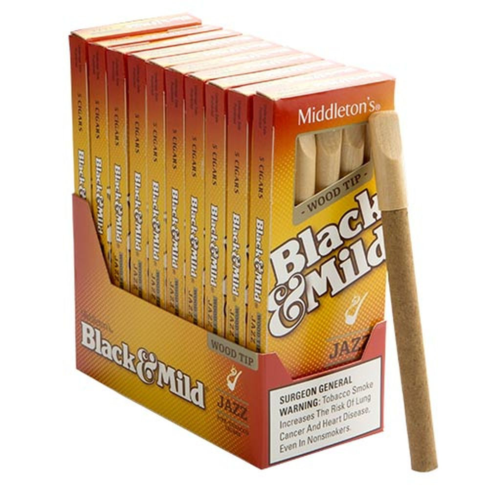 Black & Mild Pack Plastic Tip Jazz 10/5