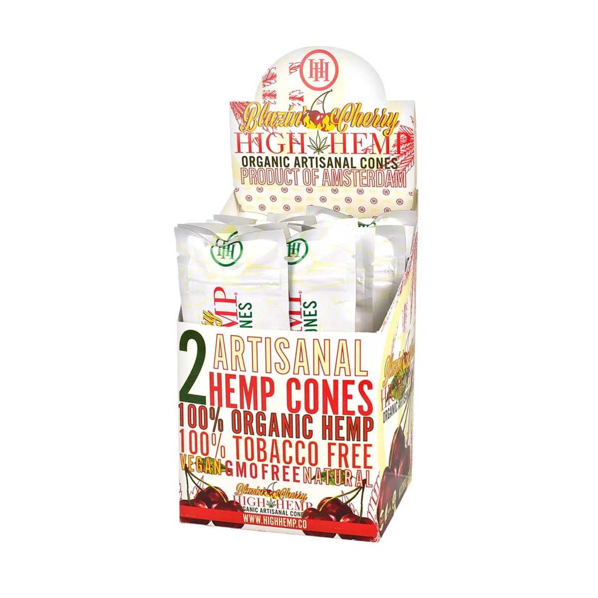 High Hemp Cones Blazin Cherry 15/2ct