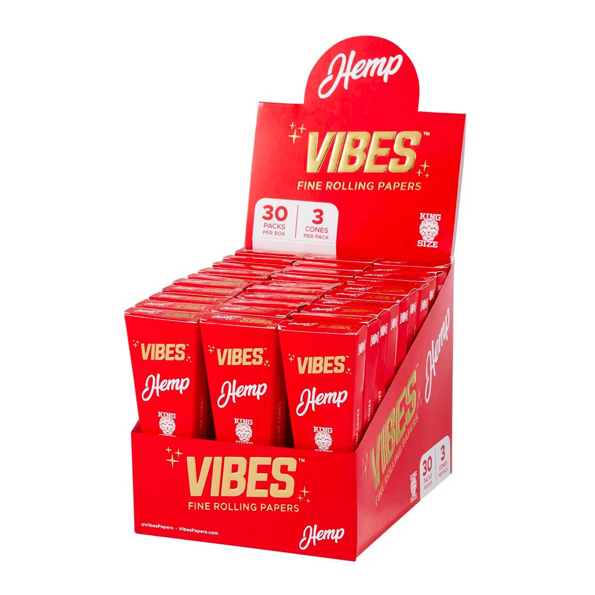 VIBES Cones Coffin King Size Hemp 30/3ct