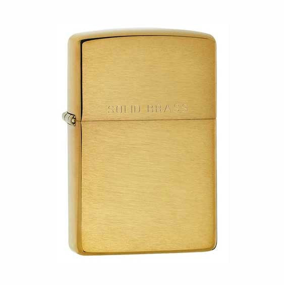 Zippo Reg Br Fin Solid Brass 204