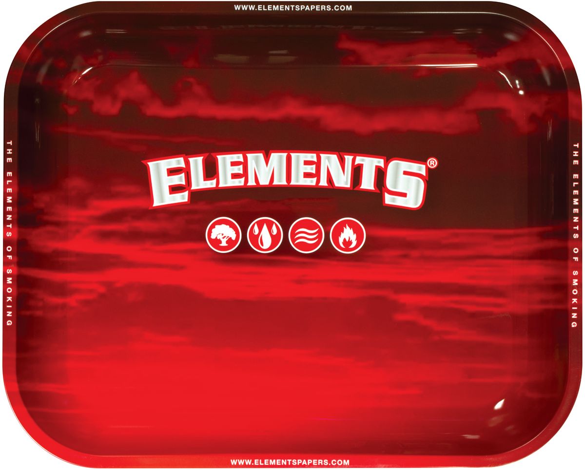 Elements Tray Large Slow Burn Red