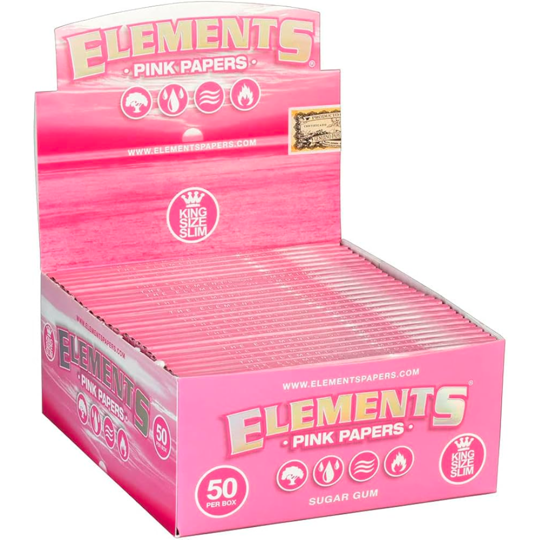 Elements Pink - King Size Slim 50/24ct