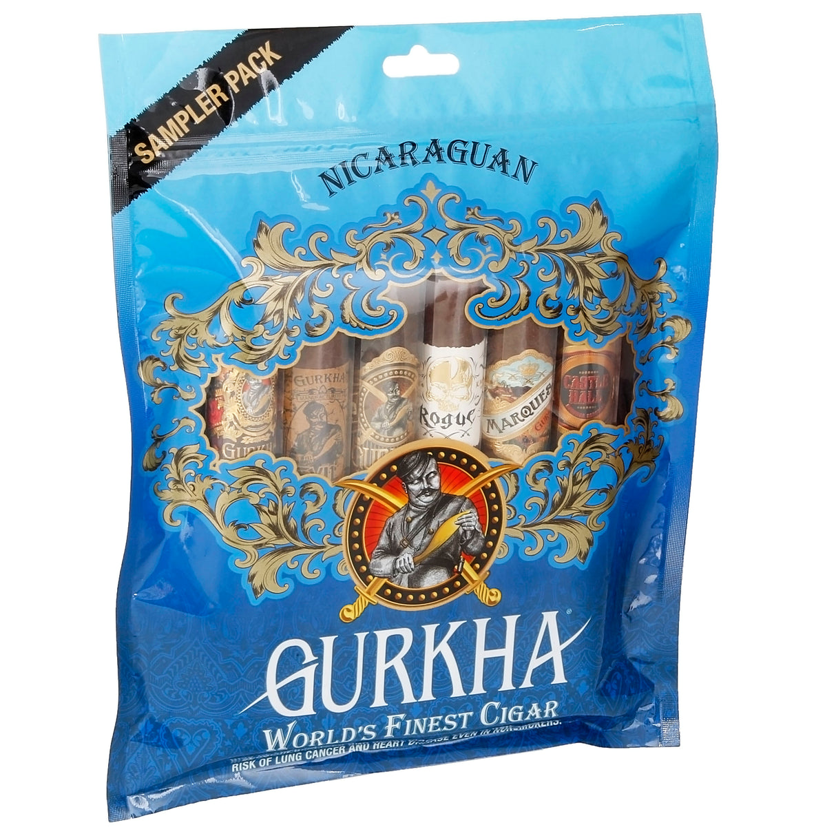 Gurkha Sampler Nicaraguan Toro 6ct - Blue