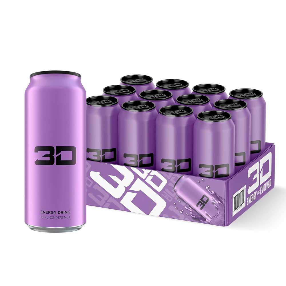 3D Energy Grape 12/16oz [0.60crv included]