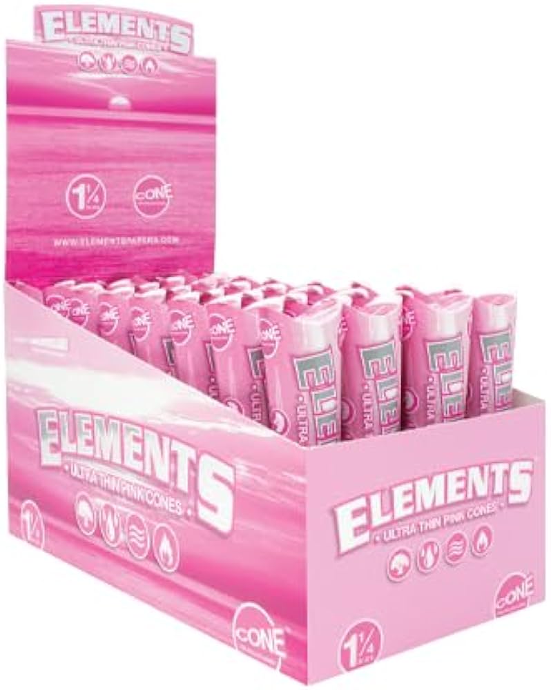 Elements Cone 32/6ct - 1/4 Pink Backrolled