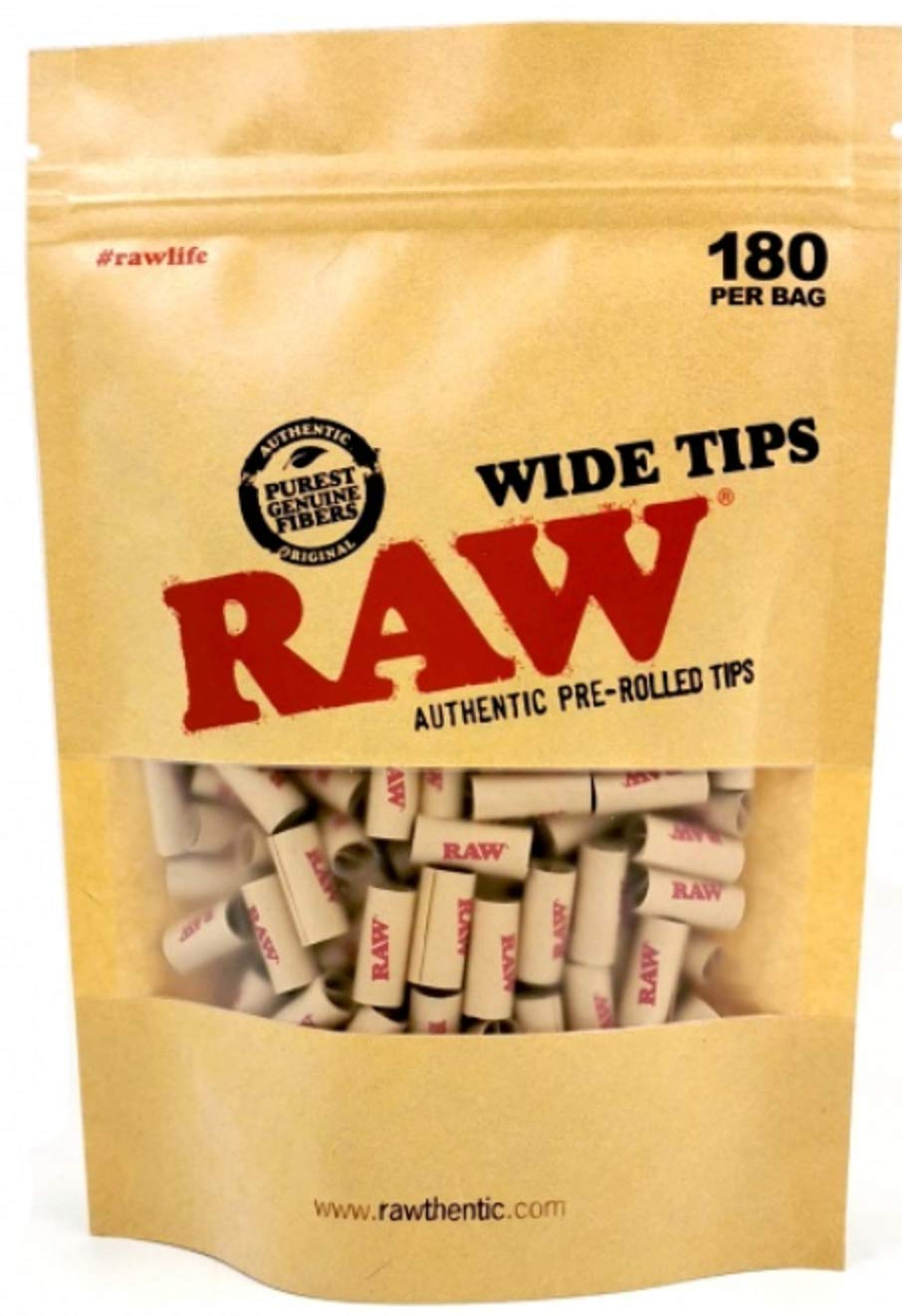 Raw Tips Prerolled Bag - Wide 180ct