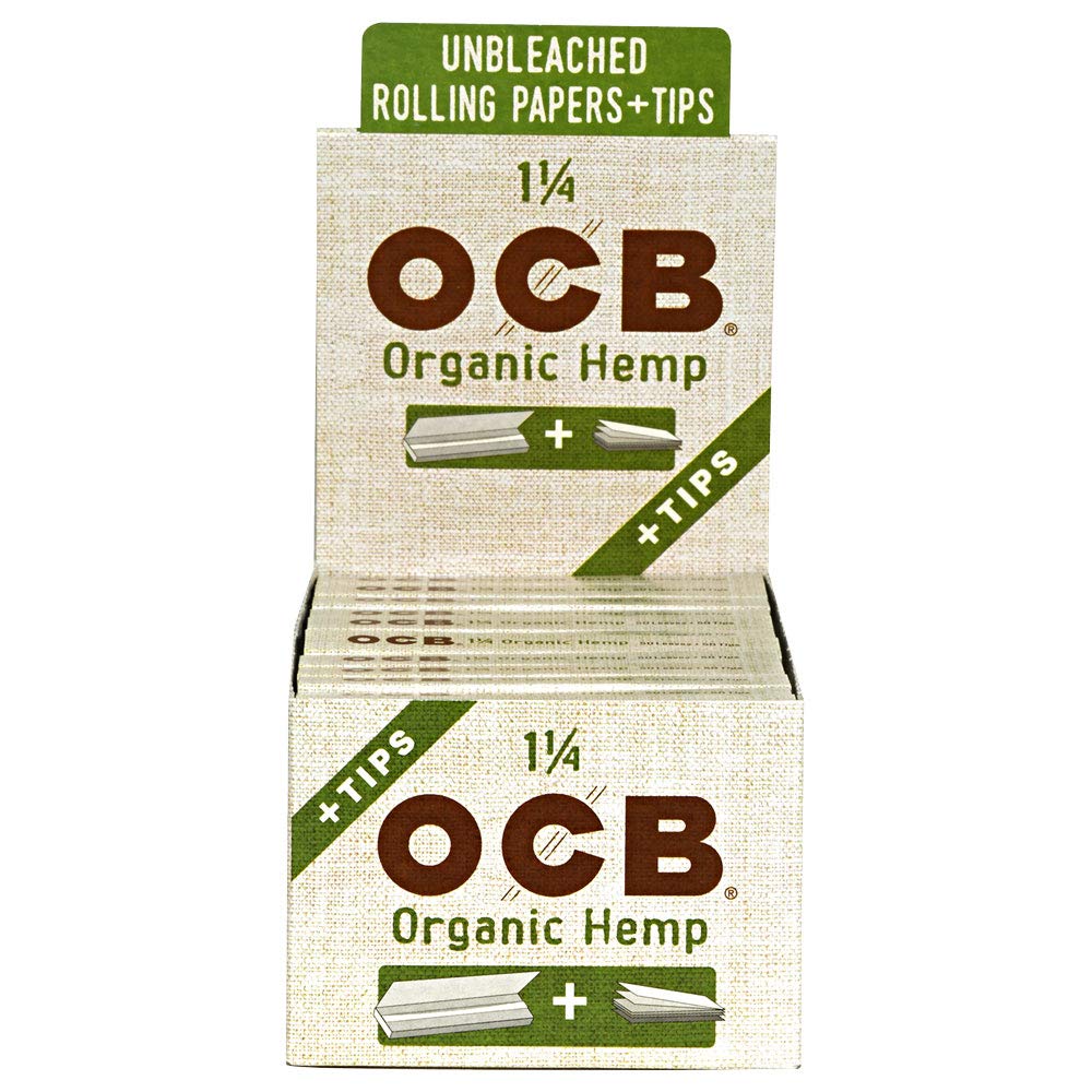 OCB Paper Org Hemp+Tips 1/4 24ct