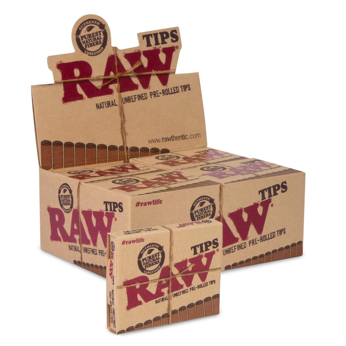 Raw Tips Prerolled 20ct/Box (New Barcode)