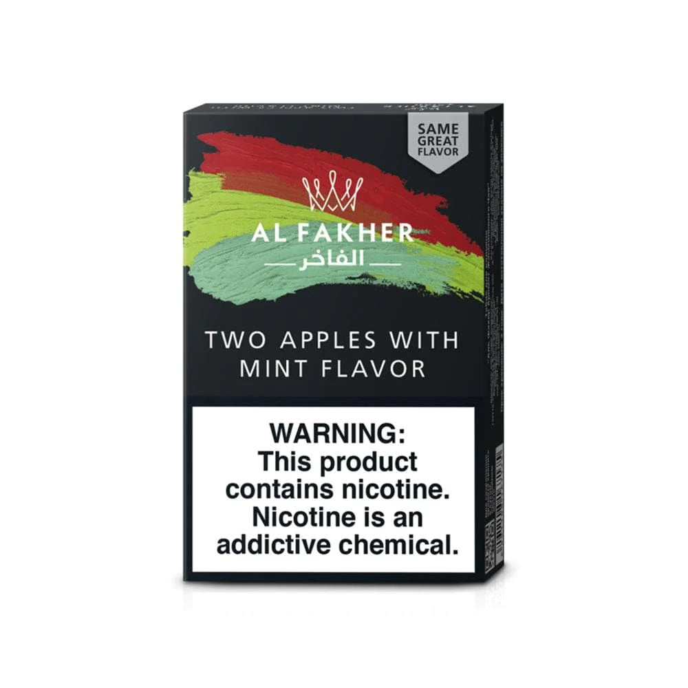 Al Fakher 10/50g Two Apples w/ Mint