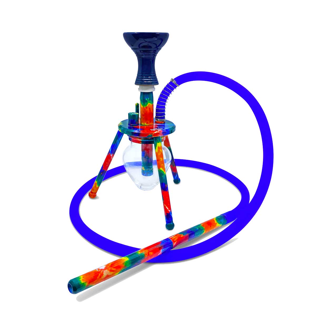 Amira Hookah Spider 1-Hose Rainbow SPD-D