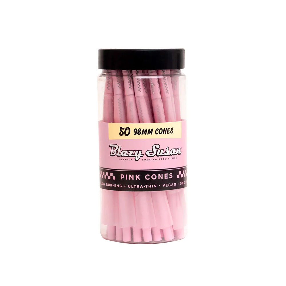 Blazy Susan Cones Pink 50ct - 98mm