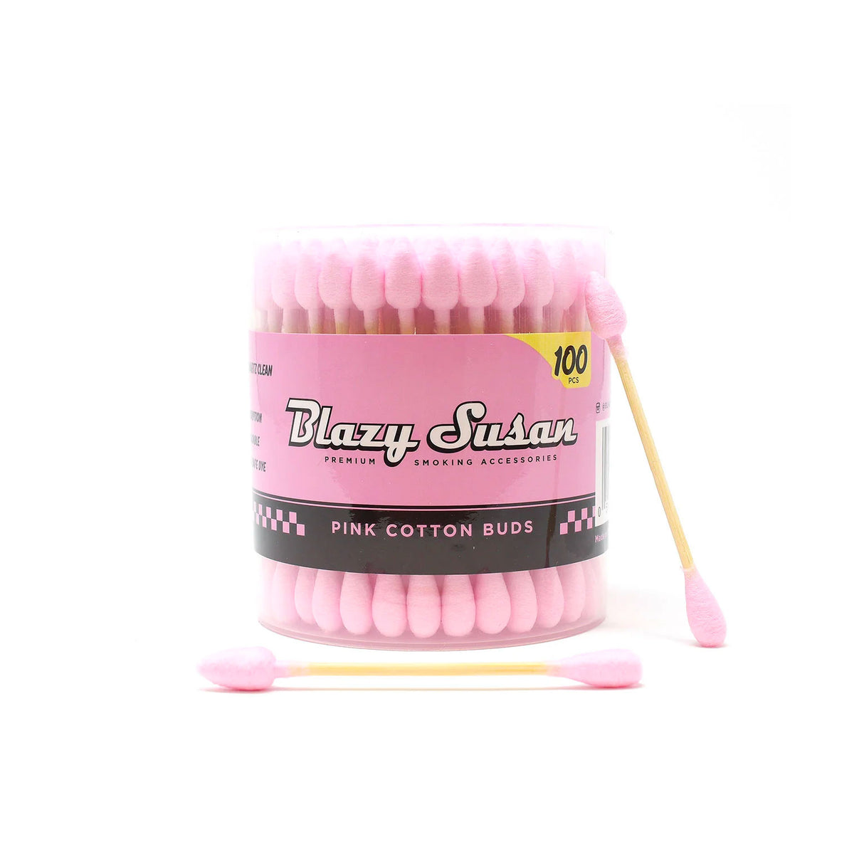 Blazy Susan Cotton Buds Pink 100ct