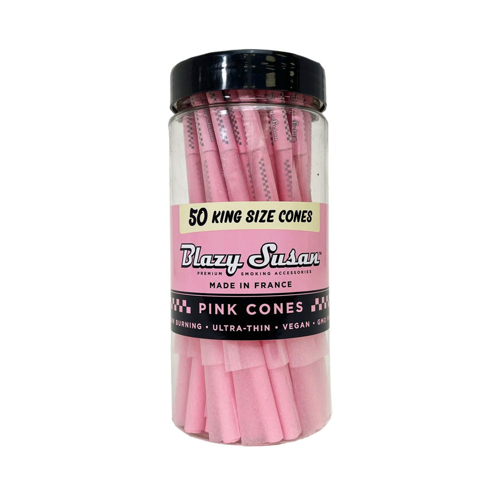 Blazy Susan Cones Pink 50ct - King Size