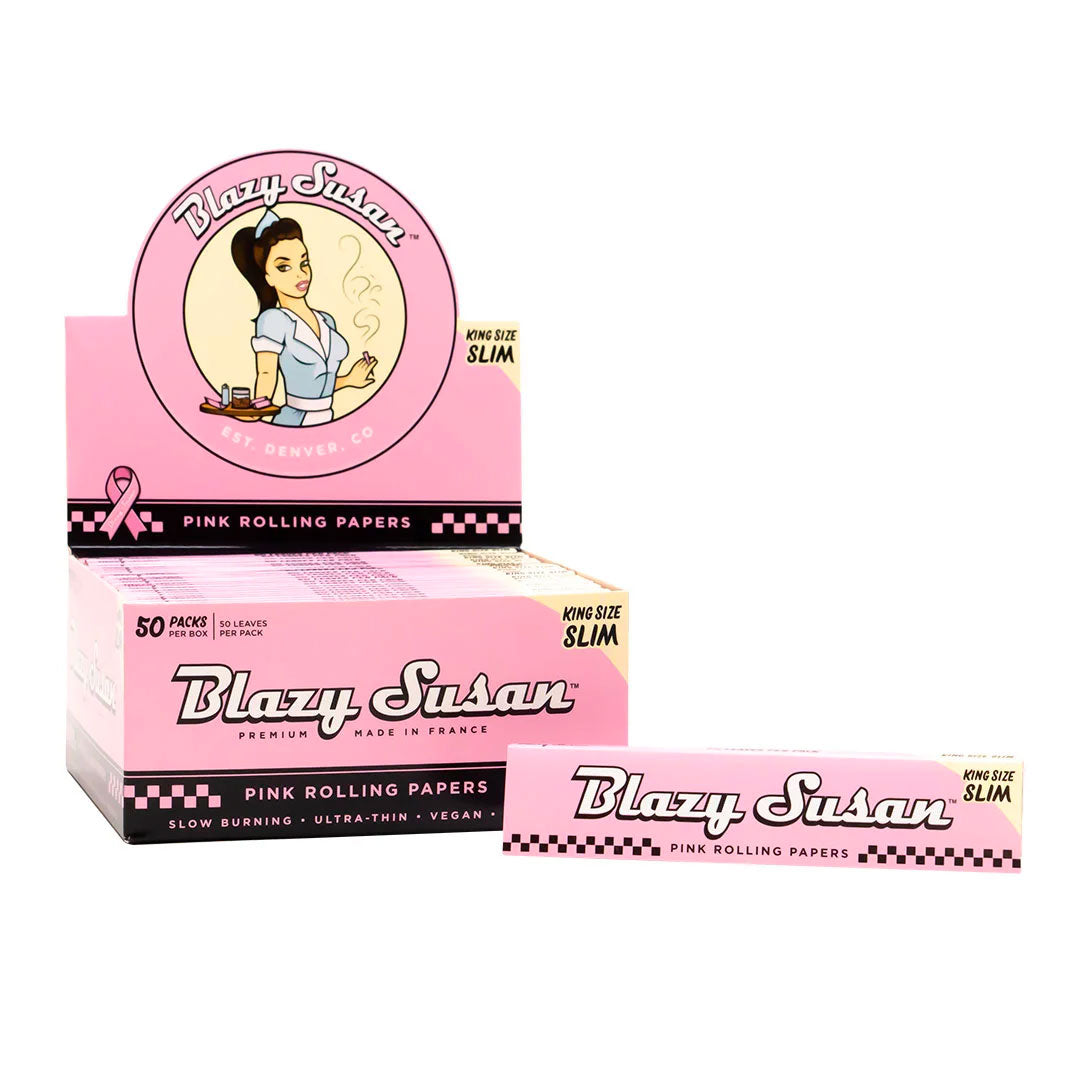 Blazy Susan Pink Papers King Size 50/50