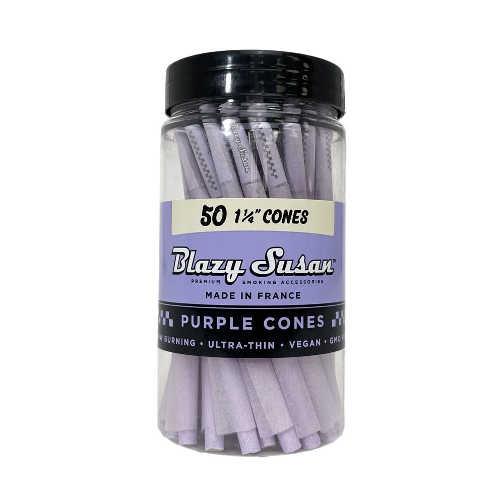 Blazy Susan Cones Purple 50ct - 1/4