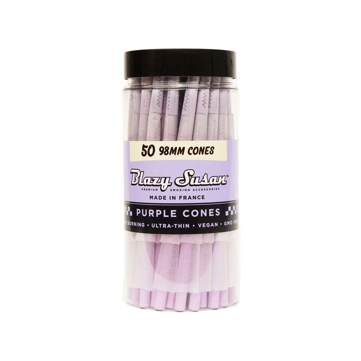 Blazy Susan Cones Purple 50ct - 98mm