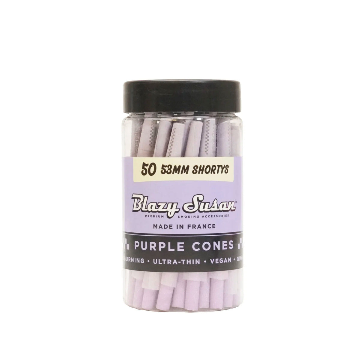 Blazy Susan Cones Purple 50ct - Shorty 53mm