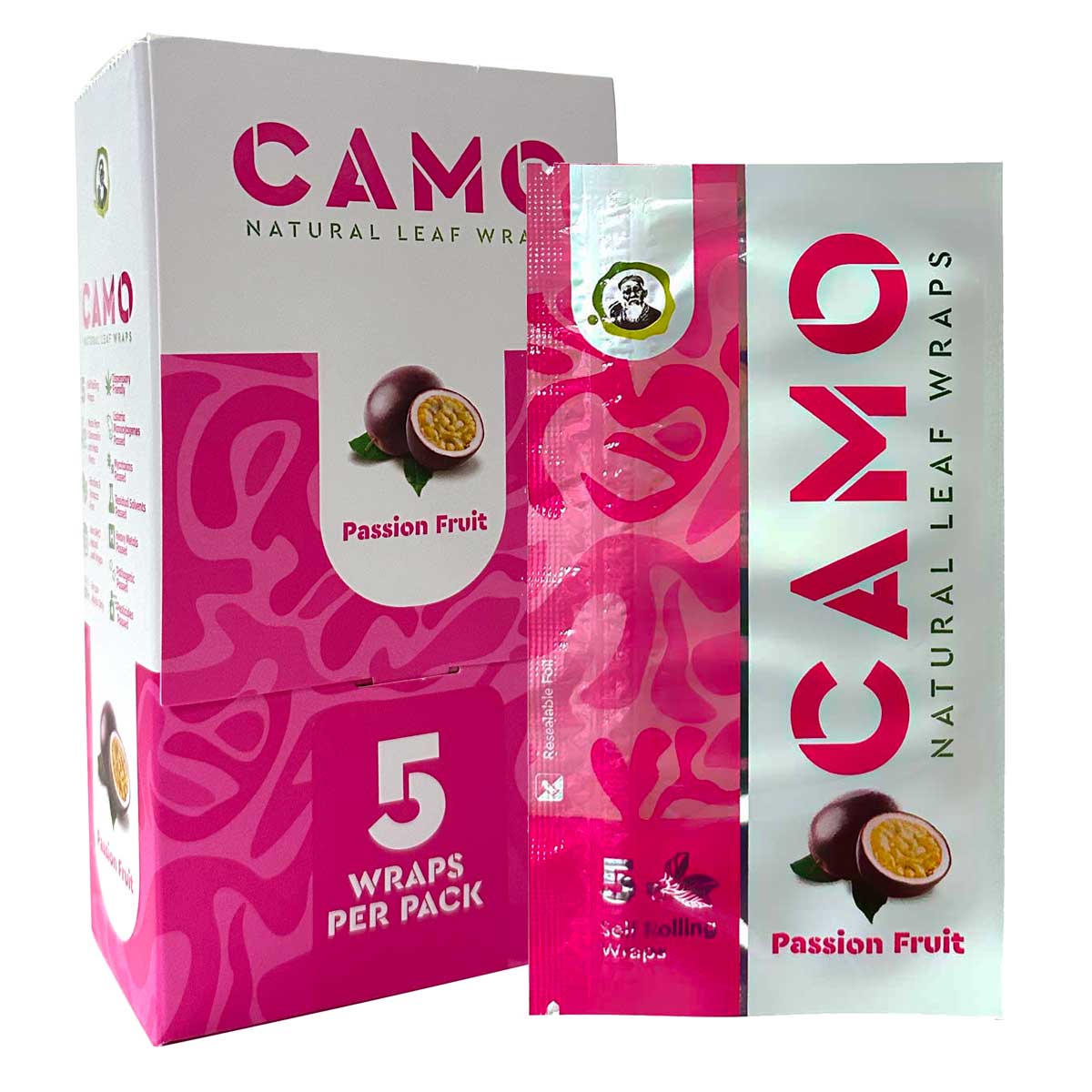 CAMO Wraps Passion Fruit 25/5ct