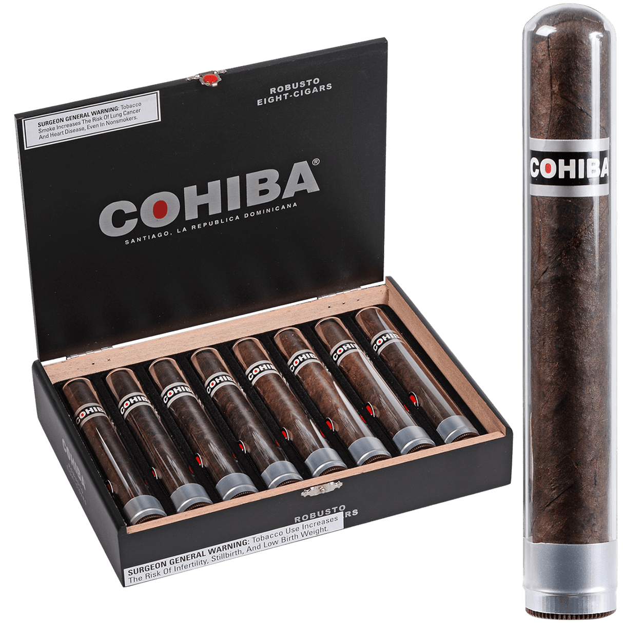 Cohiba Black Robusto Crystal Box 5.5x50 8ct