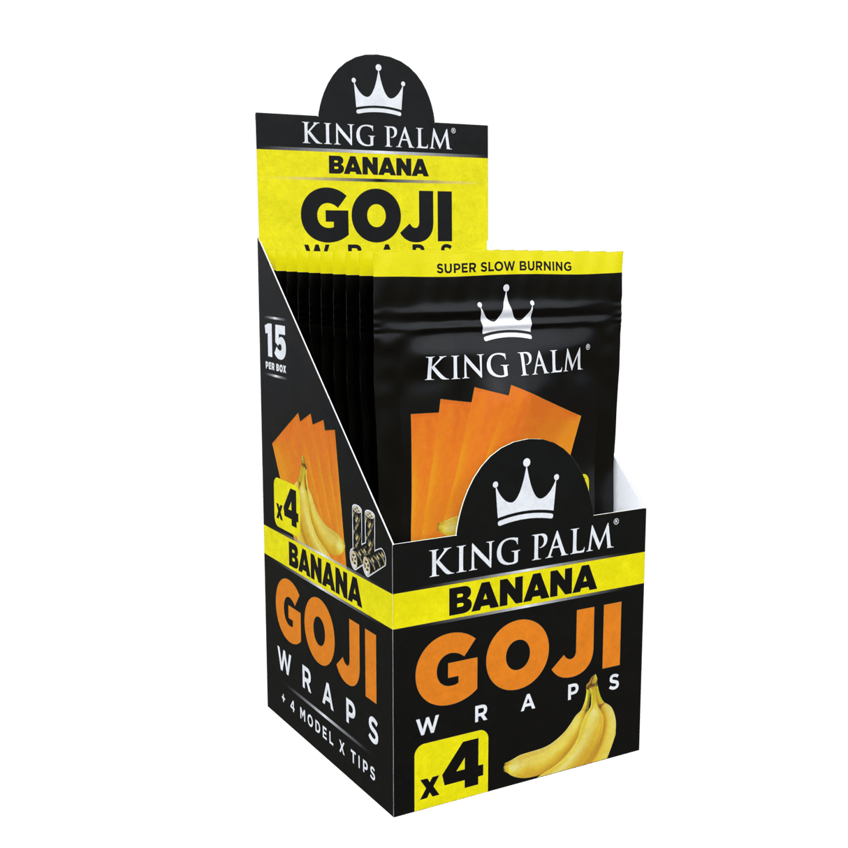 King Palm Goji Wraps + X-Tips Banana 15/4