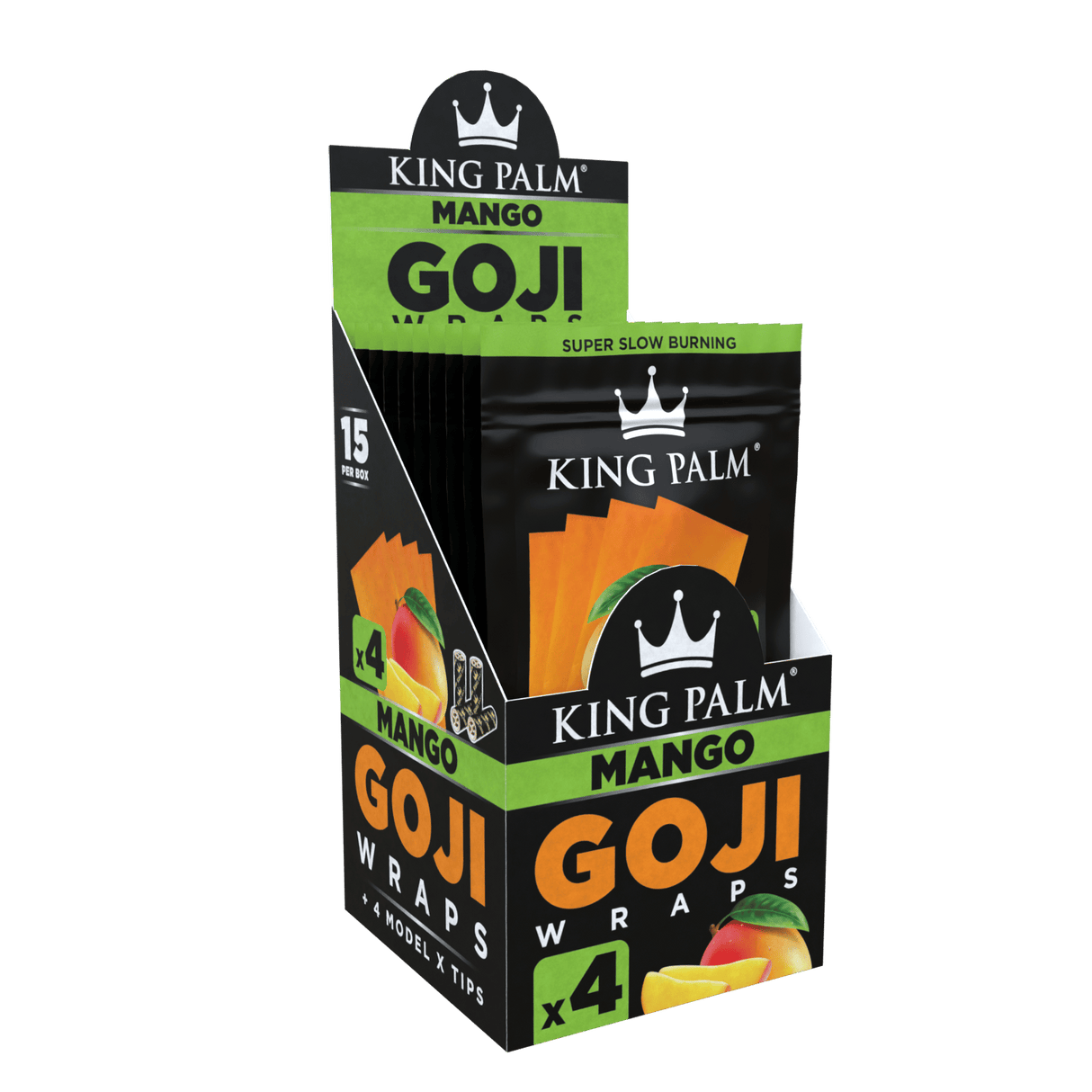 King Palm Goji Wraps + X-Tips Mango 15/4