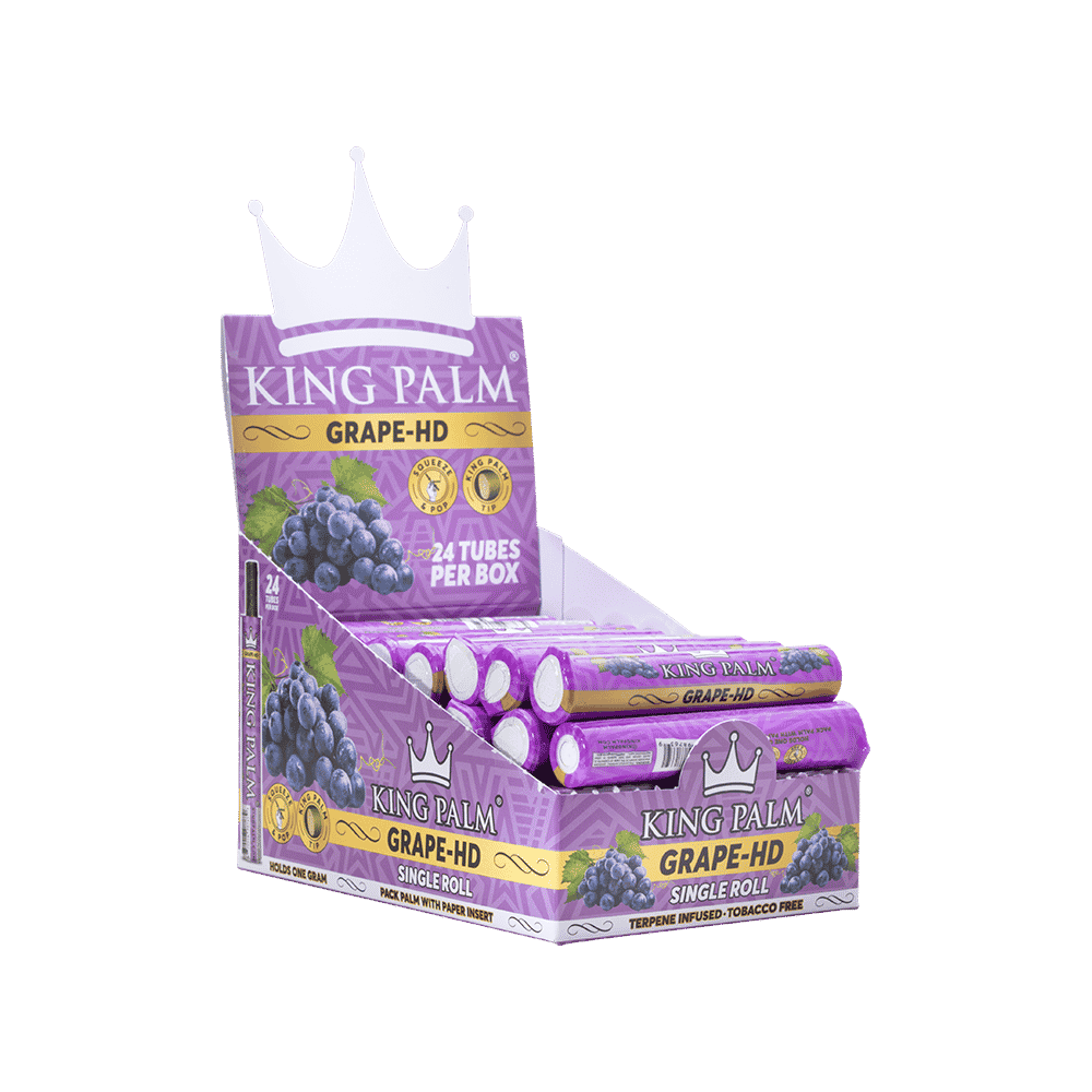 King Palm Mini Tube Grape HD 24ct