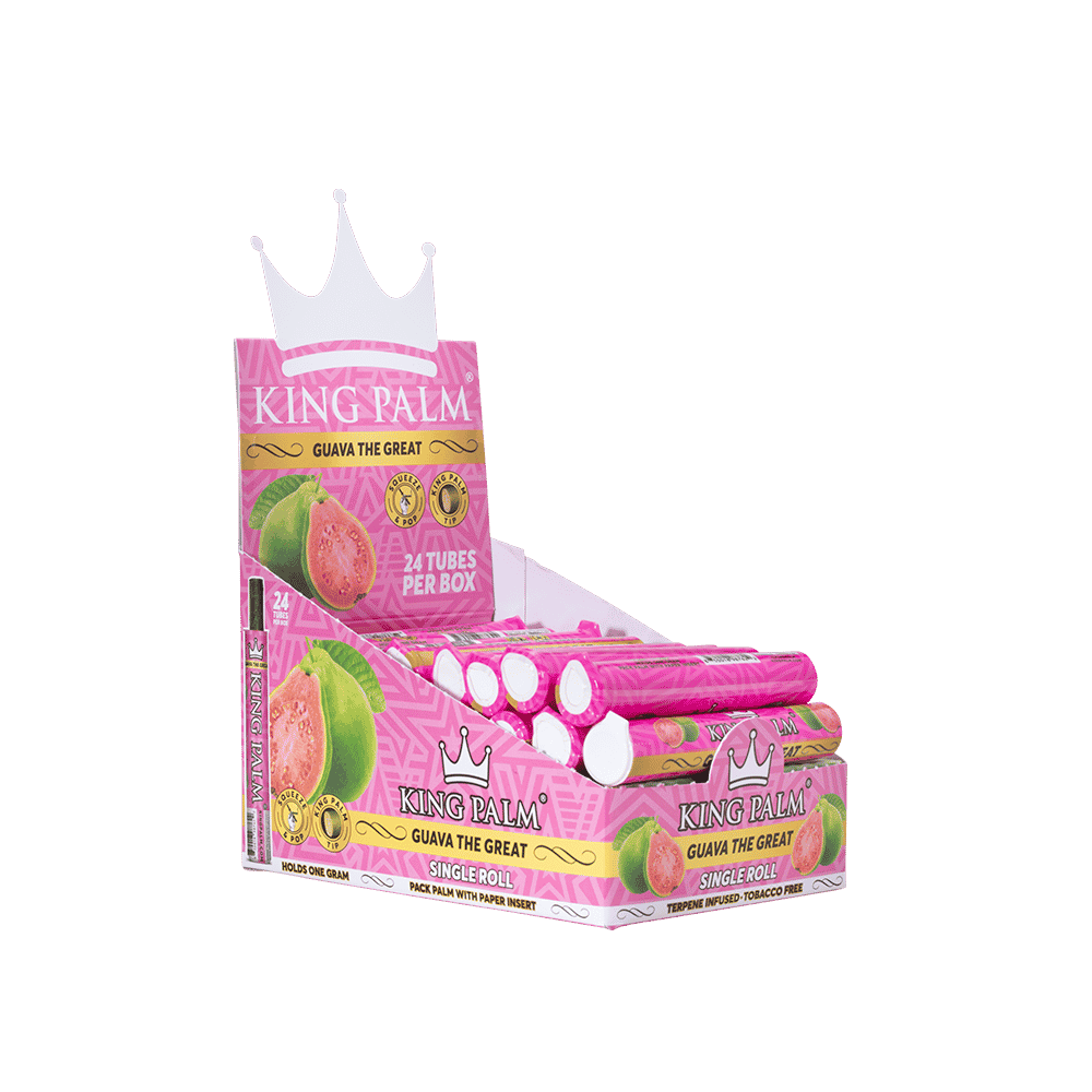 King Palm Mini Tube Guava 24ct