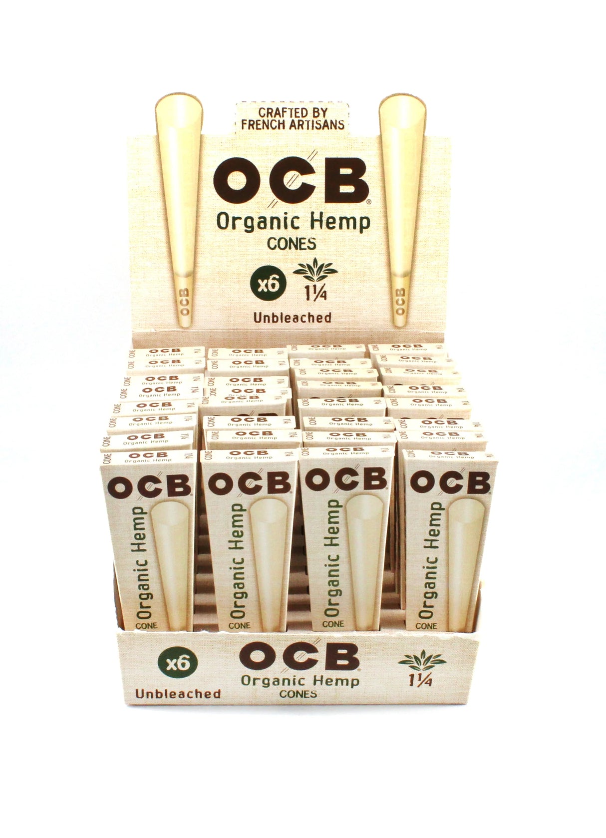 OCB Cone Organic Hemp 1 1/4 32/6ct