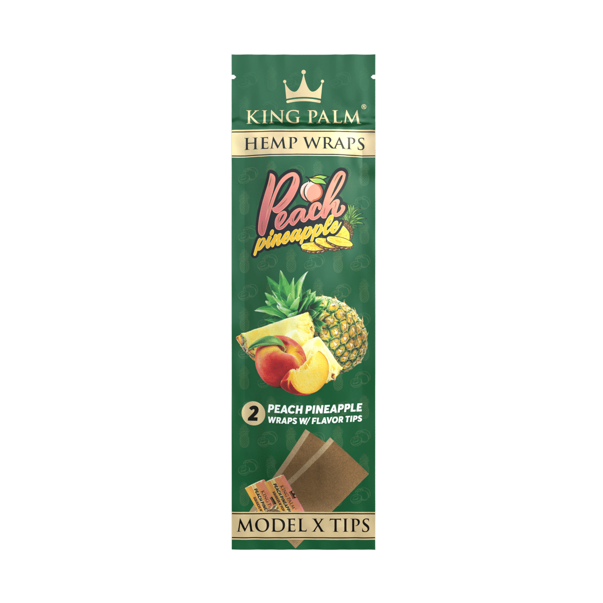 King Palm Hemp Wraps Peach Pineapple 15/2