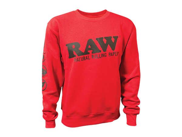 Raw Sweater - Crewneck - Red - Large