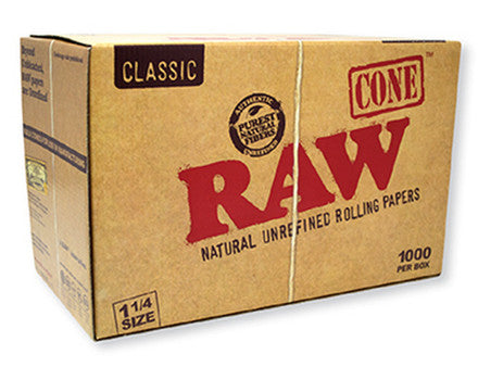 RAW Cone 1/4 Bulk 1000ct Classic