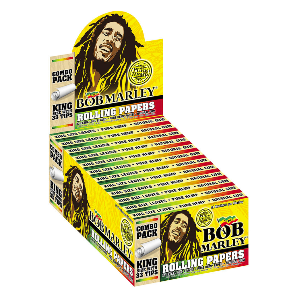 Bob Marley Paper King Size + Tips 24/33ct