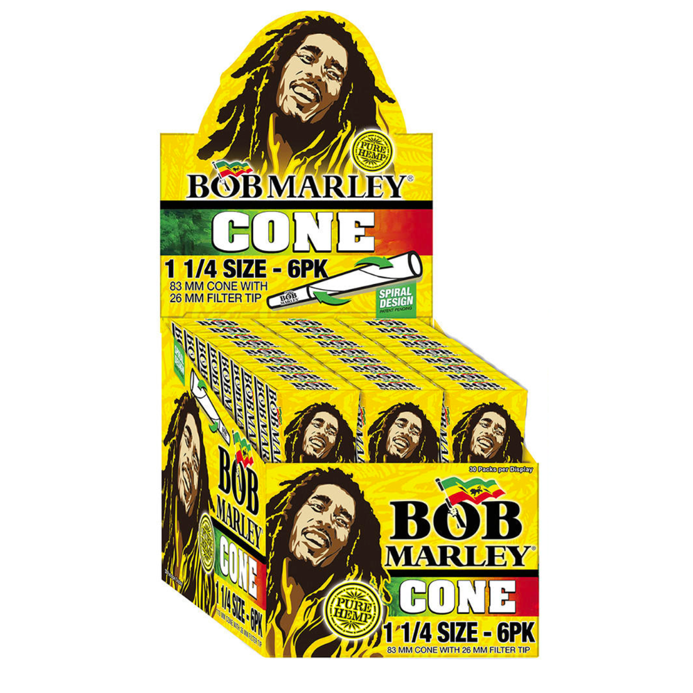 Bob Marley Cones Hemp - 1 1/4 - 33/6ct