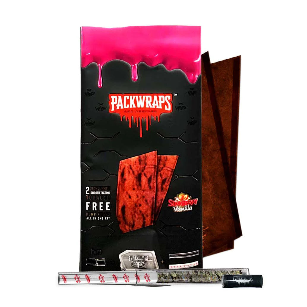 Packwraps Non-Prepriced Strawberry Vanilla 10/2ct