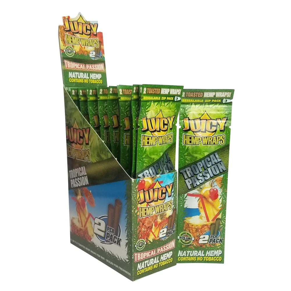 Juicy Hemp Wraps Tropical Passion 25/2pk