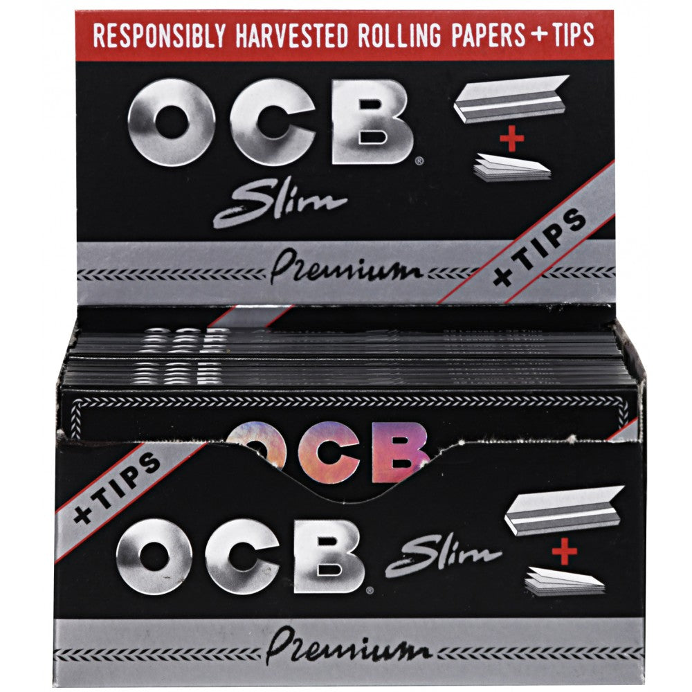 OCB Paper Premium KS Slim + Tips 24ct