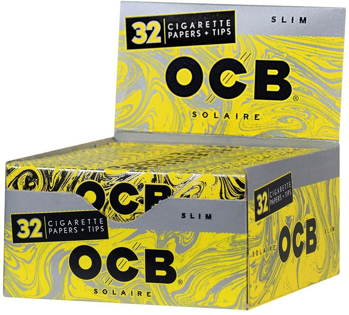 OCB Paper Solaire W/Tips King Size Slim 32ct