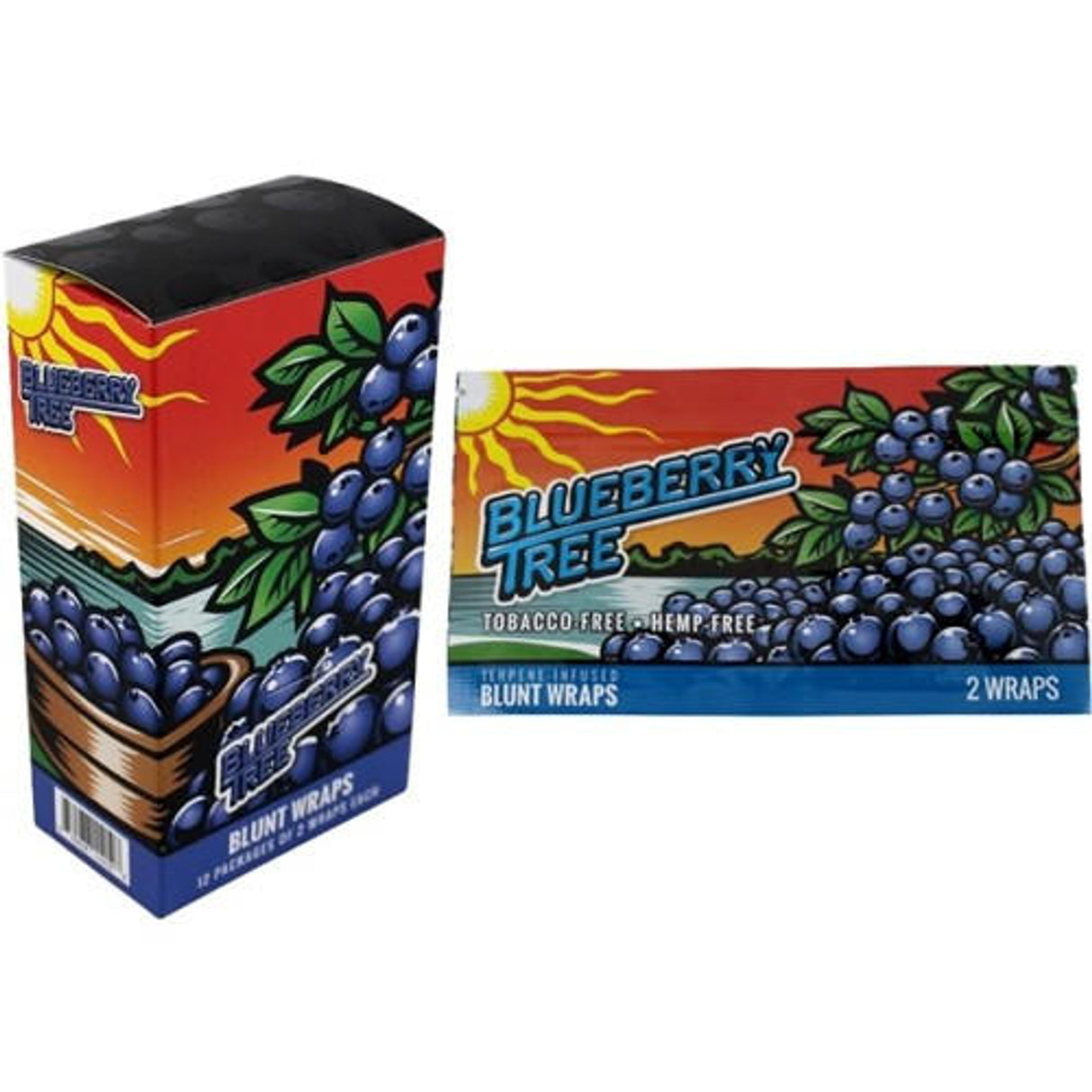 Orchard Beach Blunt Wraps 12/2ct - Blueberry Tree