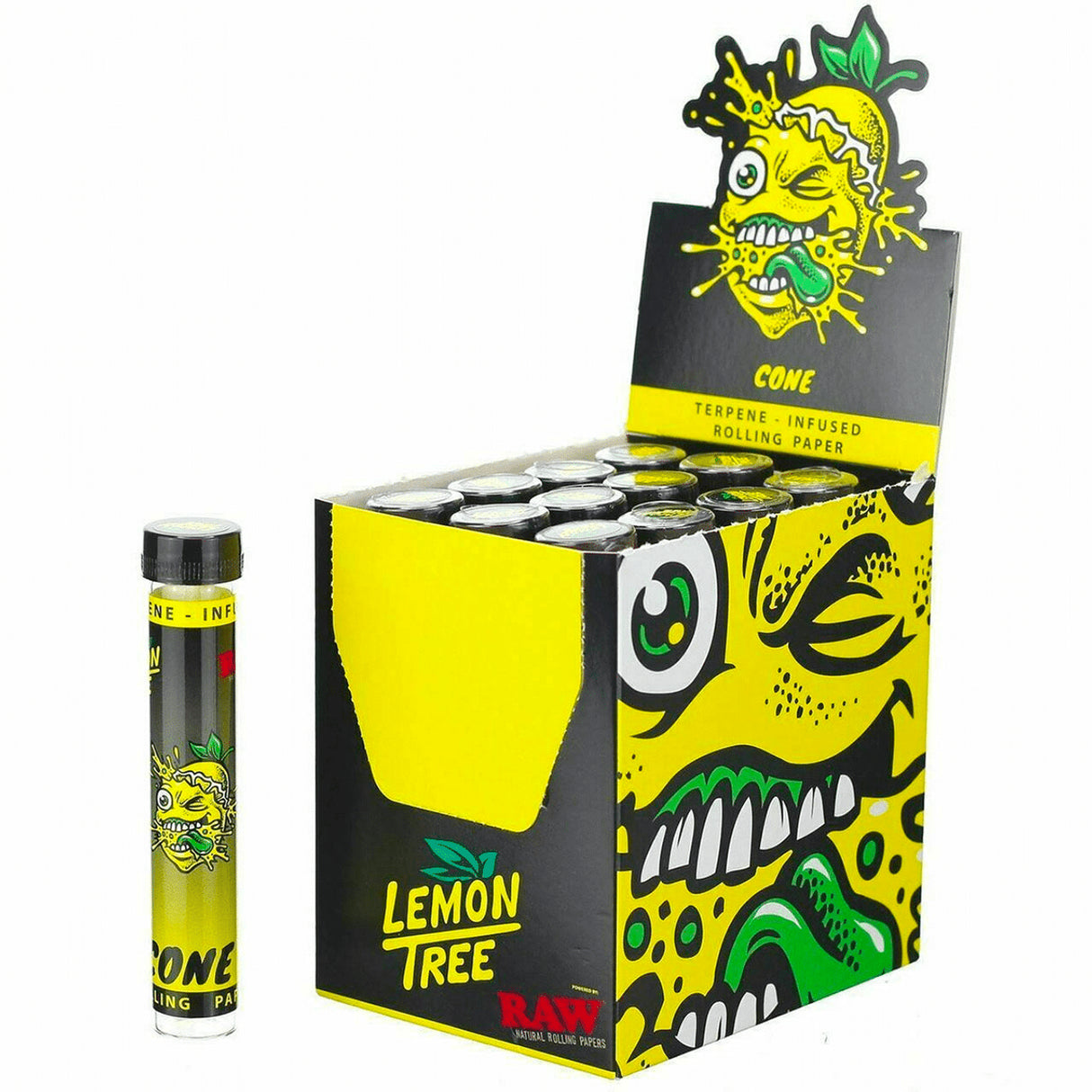 Raw x Lemon Tree Cones Terpene Infused 12ct