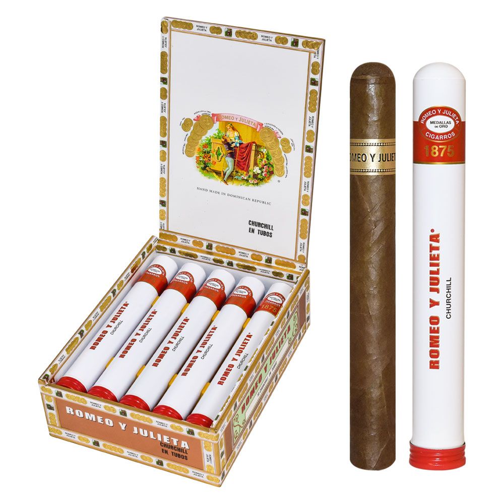 Romeo y Julieta 1875 Churchill En Tubo 10ct Natural