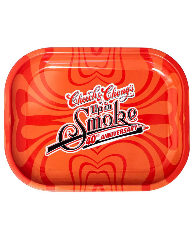 Cheech & Chong Rolling Tray 40th Anniversary Red - Large