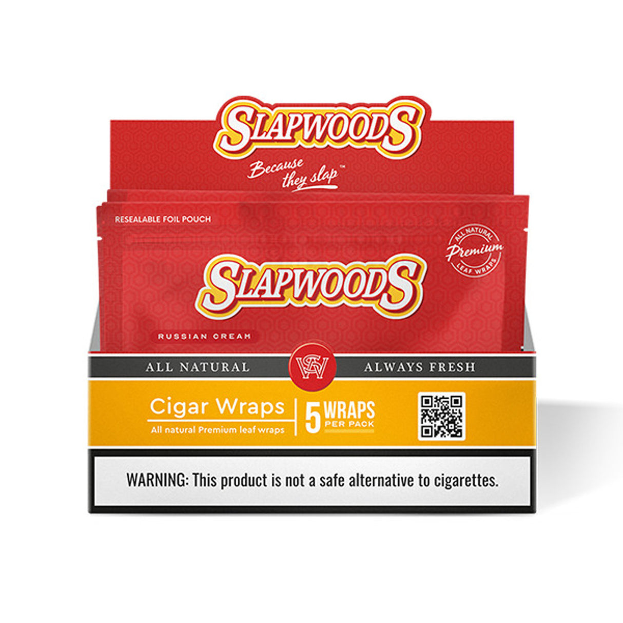 SlapWoods Cigar Wraps Russian Cream 10/5ct