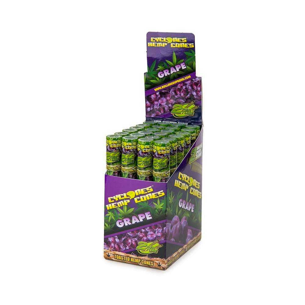 Cyclones Hemp Cones Grape 24/2ct