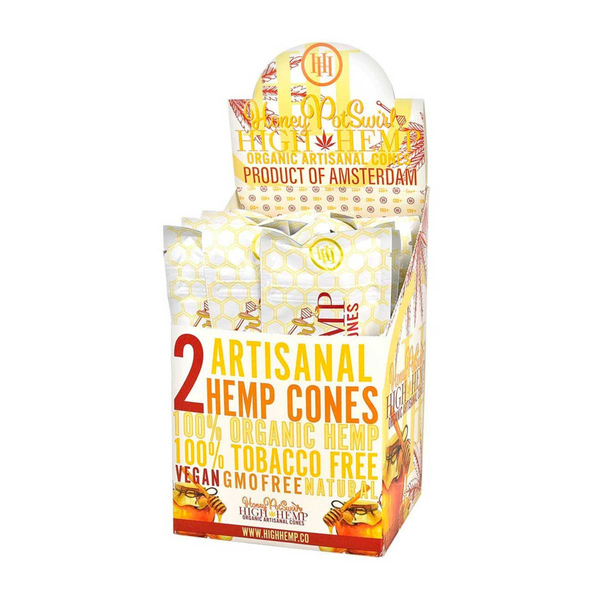 High Hemp Cones Honey 15/2ct