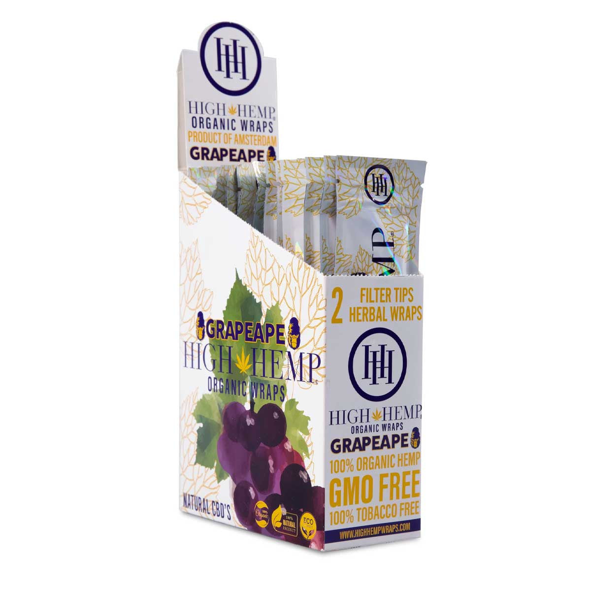 High Hemp Wraps GrapeApe 25pk/2ct