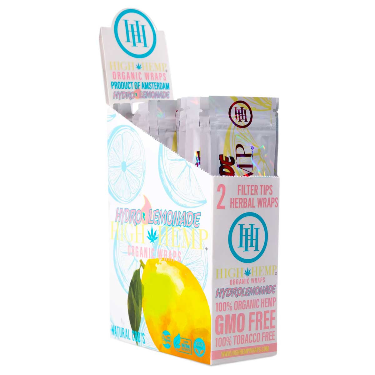 High Hemp Wraps Hydro Lemonade 25ct