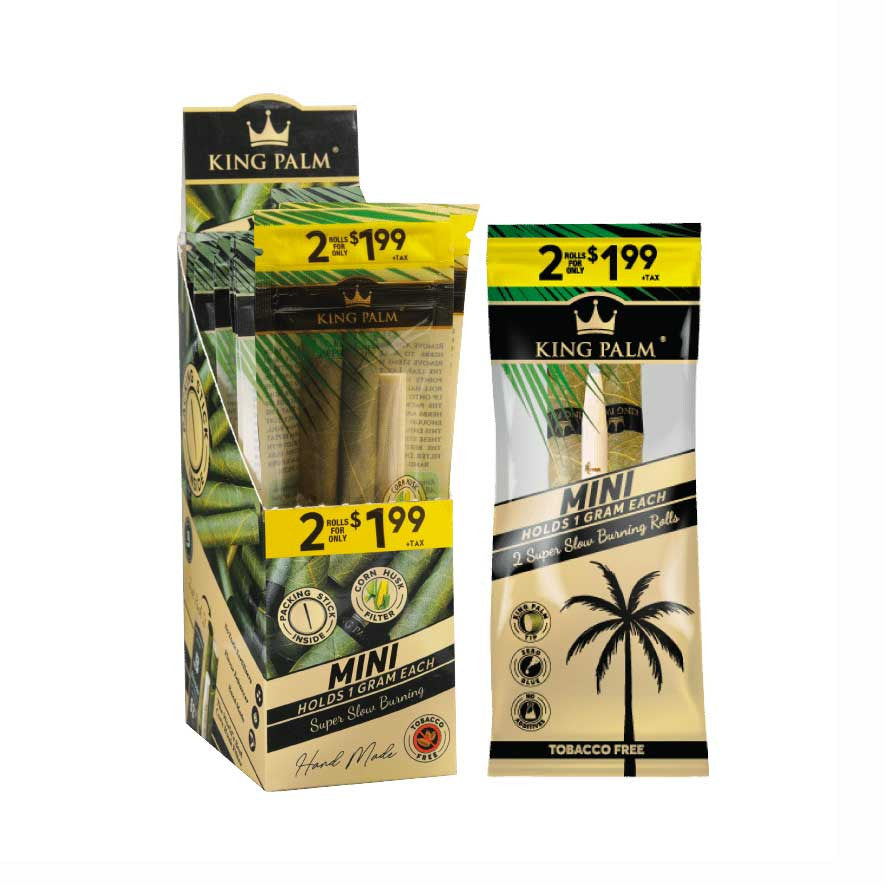 King Palm 2/1.99 Pouch 2 Mini Rolls (20/2ct)